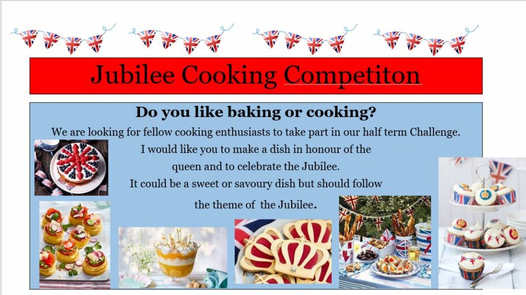 Jubilee Cooking Competition The Nottingham Emmanuel School